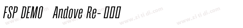 FSP DEMO   Andove Re字体转换